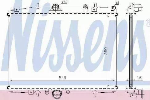 Nissens 61291 - Radiators, Motora dzesēšanas sistēma ps1.lv