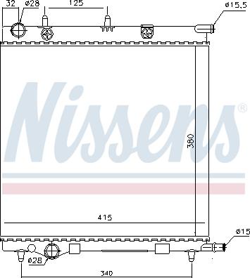 Nissens 694001 - Radiators, Motora dzesēšanas sistēma ps1.lv