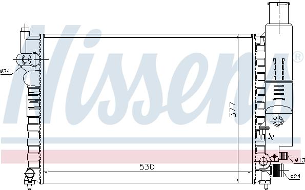 Nissens 690296 - Radiators, Motora dzesēšanas sistēma ps1.lv