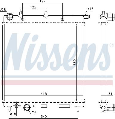 Nissens 693626 - Radiators, Motora dzesēšanas sistēma ps1.lv