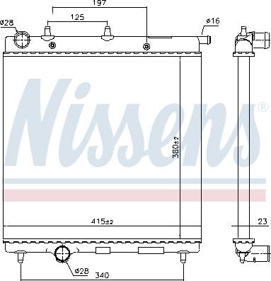 Nissens 693630 - Radiators, Motora dzesēšanas sistēma ps1.lv