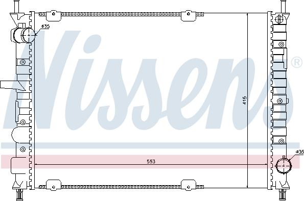 Nissens 697131 - Radiators, Motora dzesēšanas sistēma ps1.lv