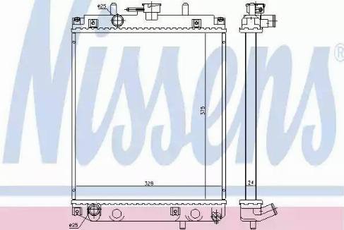 Nissens 61740 - Radiators, Motora dzesēšanas sistēma ps1.lv