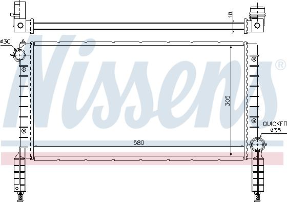 Nissens 61768 - Radiators, Motora dzesēšanas sistēma ps1.lv