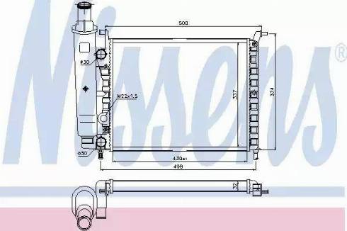 Nissens 617857 - Radiators, Motora dzesēšanas sistēma ps1.lv