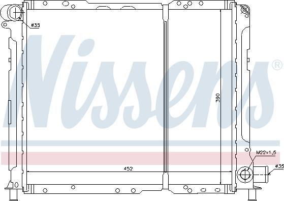 Nissens 61721 - Radiators, Motora dzesēšanas sistēma ps1.lv