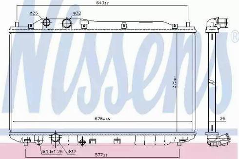 Nissens 681402 - Radiators, Motora dzesēšanas sistēma ps1.lv