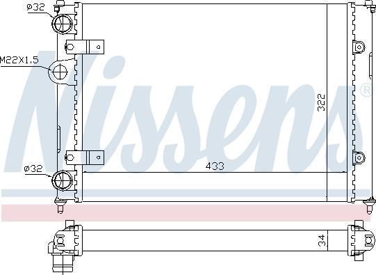 Nissens 693248 - Radiators, Motora dzesēšanas sistēma ps1.lv