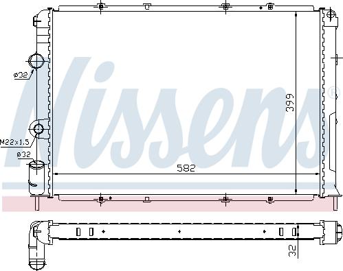 Nissens 63938A - Radiators, Motora dzesēšanas sistēma ps1.lv