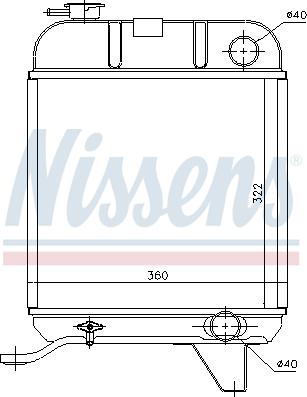 Nissens 63460 - Radiators, Motora dzesēšanas sistēma ps1.lv