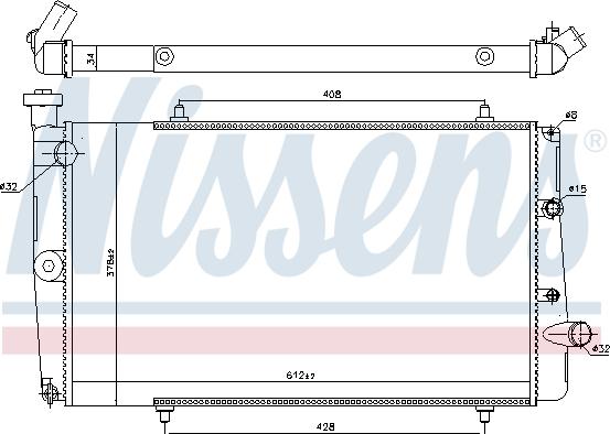 Nissens 694380 - Radiators, Motora dzesēšanas sistēma ps1.lv