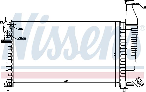 Nissens 697850 - Radiators, Motora dzesēšanas sistēma ps1.lv