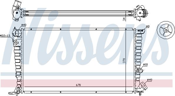 Nissens 697629 - Radiators, Motora dzesēšanas sistēma ps1.lv