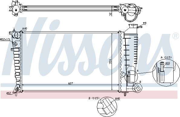 Nissens 697207 - Radiators, Motora dzesēšanas sistēma ps1.lv