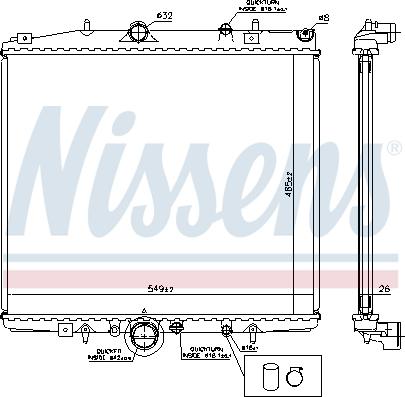 Nissens 63695A - Radiators, Motora dzesēšanas sistēma ps1.lv