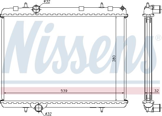 Nissens 636006 - Radiators, Motora dzesēšanas sistēma ps1.lv