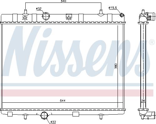 Nissens 690982 - Radiators, Motora dzesēšanas sistēma ps1.lv