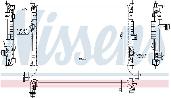 Nissens 694010 - Radiators, Motora dzesēšanas sistēma ps1.lv