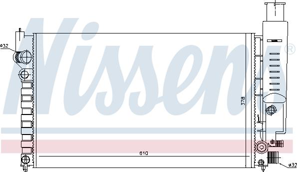 Nissens 698530 - Radiators, Motora dzesēšanas sistēma ps1.lv