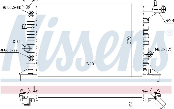 Nissens 630691 - Radiators, Motora dzesēšanas sistēma ps1.lv