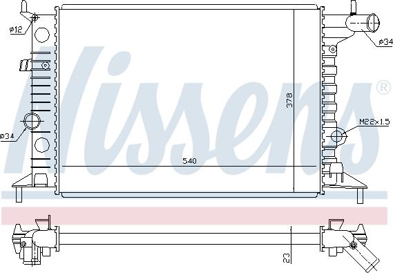 Nissens 693939 - Radiators, Motora dzesēšanas sistēma ps1.lv