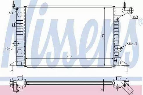 Nissens 63068A - Radiators, Motora dzesēšanas sistēma ps1.lv