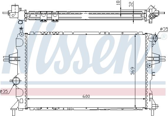 Nissens 63006A - Radiators, Motora dzesēšanas sistēma ps1.lv