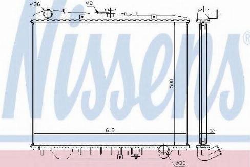 Nissens 63002 - Radiators, Motora dzesēšanas sistēma ps1.lv