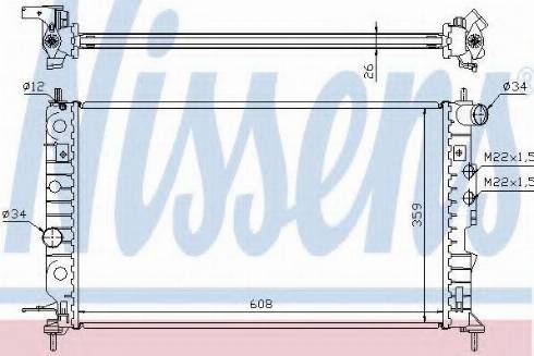 Nissens 63012A - Radiators, Motora dzesēšanas sistēma ps1.lv