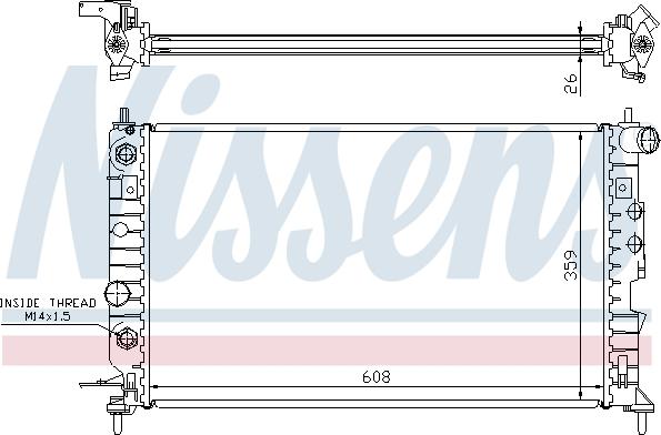 Nissens 696557 - Radiators, Motora dzesēšanas sistēma ps1.lv