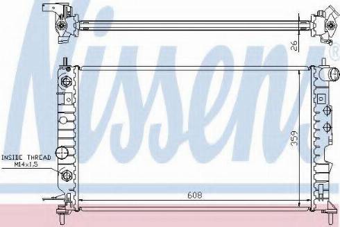 Nissens 63077A - Radiators, Motora dzesēšanas sistēma ps1.lv