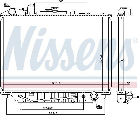 Nissens 63117 - Radiators, Motora dzesēšanas sistēma ps1.lv