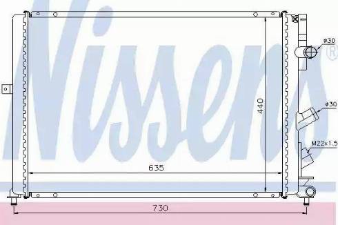 Nissens 63841 - Radiators, Motora dzesēšanas sistēma ps1.lv