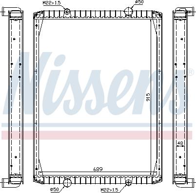 Nissens 63848A - Radiators, Motora dzesēšanas sistēma ps1.lv