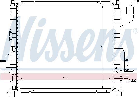 Nissens 63837A - Radiators, Motora dzesēšanas sistēma ps1.lv