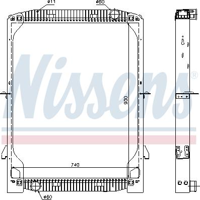 Nissens 63334 - Radiators, Motora dzesēšanas sistēma ps1.lv