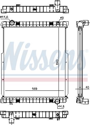 Nissens 63332 - Radiators, Motora dzesēšanas sistēma ps1.lv