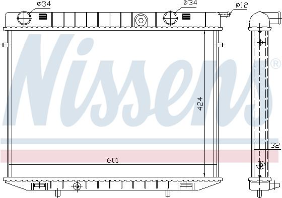 Nissens 63244 - Radiators, Motora dzesēšanas sistēma ps1.lv