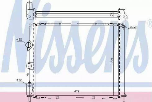 Nissens 63768 - Radiators, Motora dzesēšanas sistēma ps1.lv