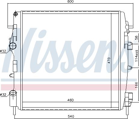 Nissens 696303 - Radiators, Motora dzesēšanas sistēma ps1.lv