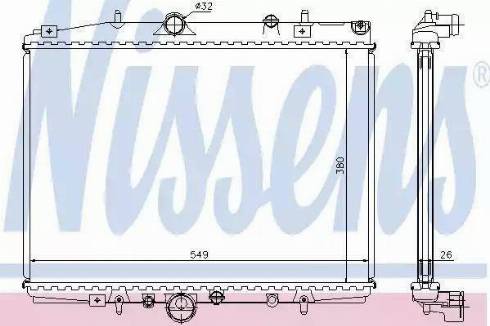 Nissens 63704 - Radiators, Motora dzesēšanas sistēma ps1.lv