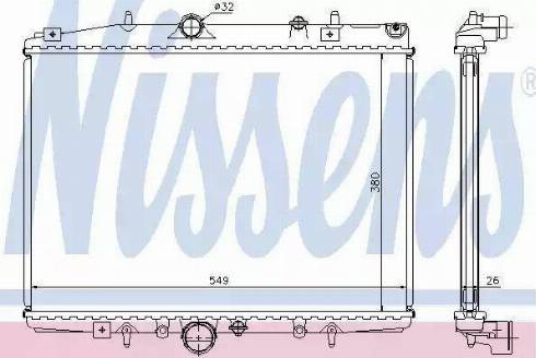 Nissens 63705 - Radiators, Motora dzesēšanas sistēma ps1.lv