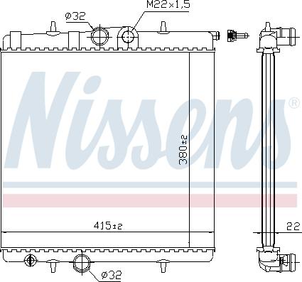Nissens 692962 - Radiators, Motora dzesēšanas sistēma ps1.lv