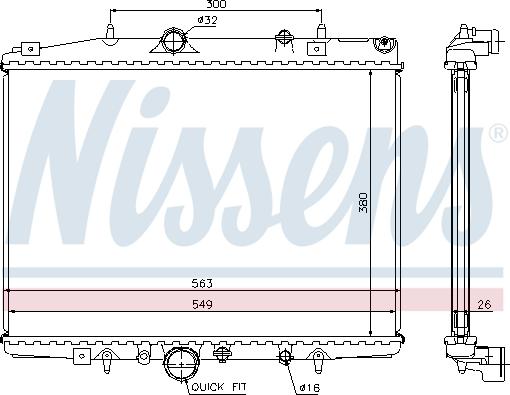 Nissens 697062 - Radiators, Motora dzesēšanas sistēma ps1.lv