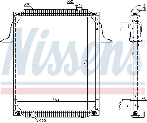 Nissens 63789A - Radiators, Motora dzesēšanas sistēma ps1.lv