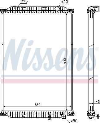 Nissens 637850 - Radiators, Motora dzesēšanas sistēma ps1.lv