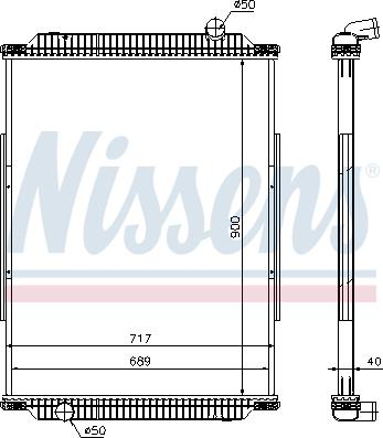 Nissens 637880 - Radiators, Motora dzesēšanas sistēma ps1.lv