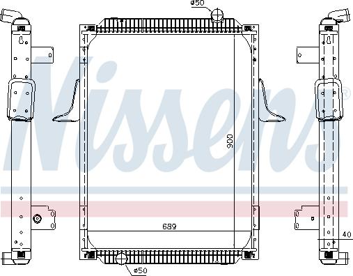 Nissens 63788A - Radiators, Motora dzesēšanas sistēma ps1.lv