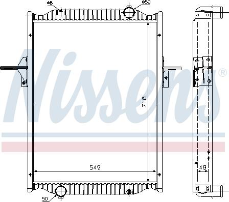 Nissens 63782A - Radiators, Motora dzesēšanas sistēma ps1.lv