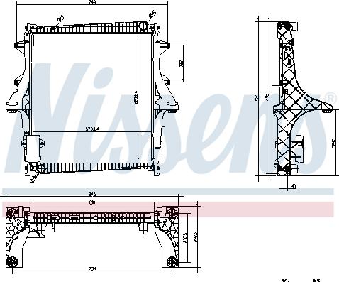 Nissens 637875 - Radiators, Motora dzesēšanas sistēma ps1.lv